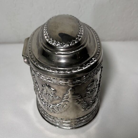 Vintage Silver Plate Trinket Jewelry Case - Picture 10 of 12